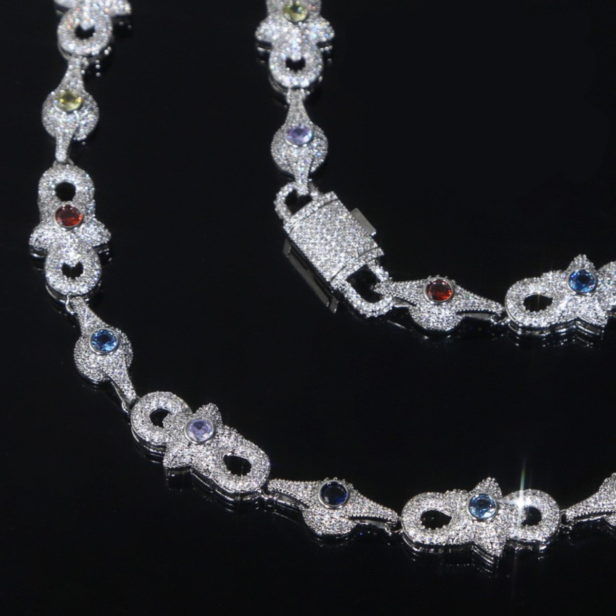 Virbant-Hued Chains | Matching Necklace& Bracelet Set