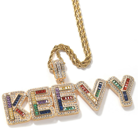 Colorful Letter Ice Cube Format