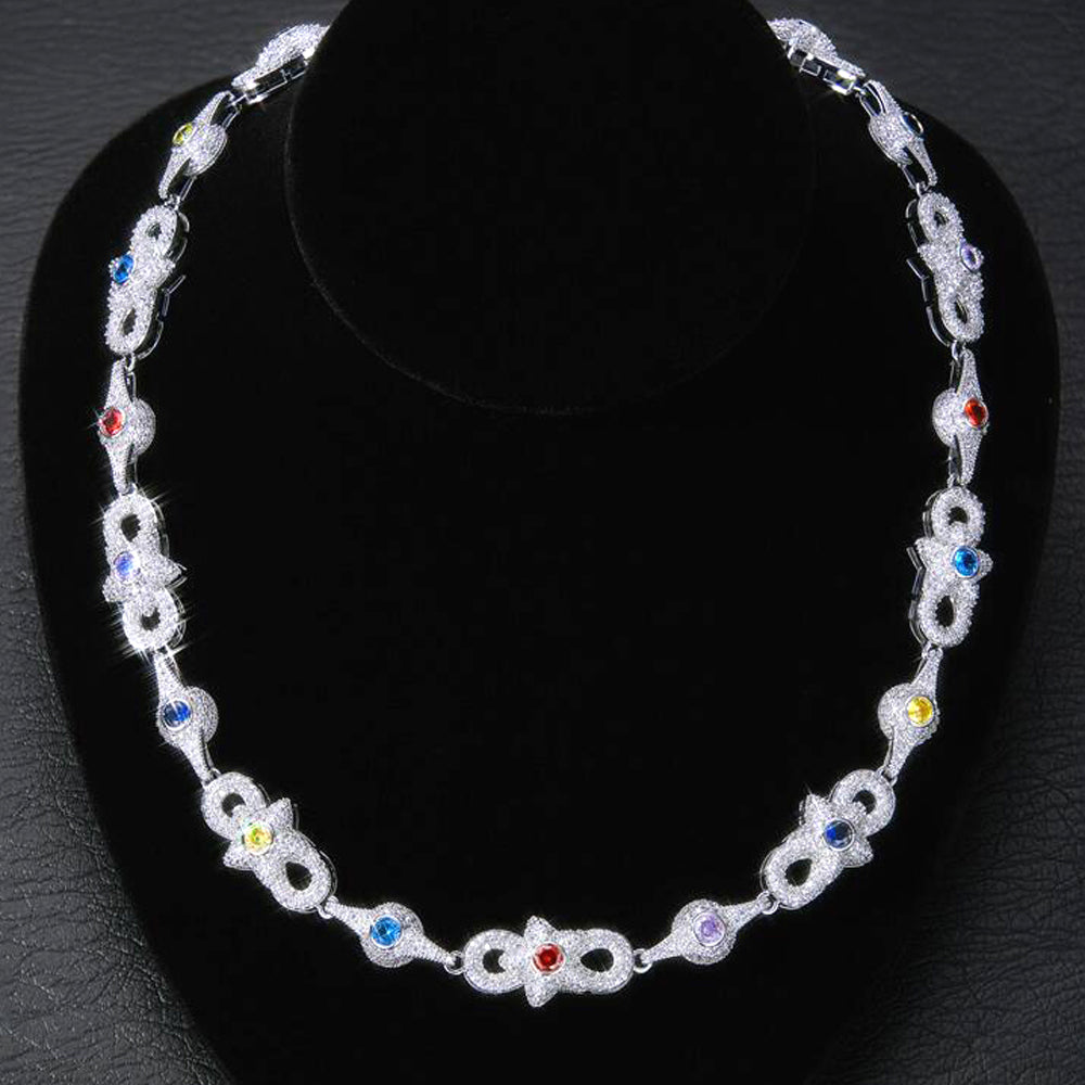 Virbant-Hued Chains | Matching Necklace& Bracelet Set
