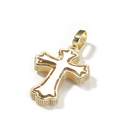 Opal Gem Cross Pendant