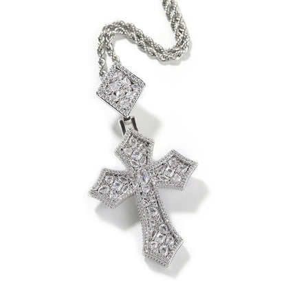 Opal Aquare Gem Cross