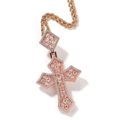 Opal Aquare Gem Cross