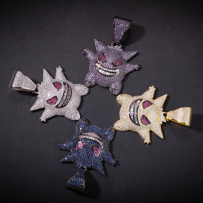 Pokemen Gengar ゲンガー CZ Gem Pendant