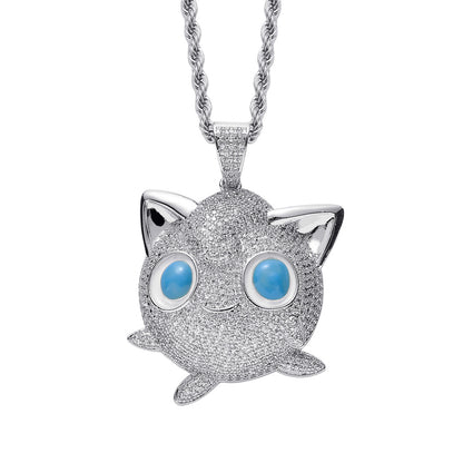 Pokemon Jigglypuff プリン CZ Gem Pendant