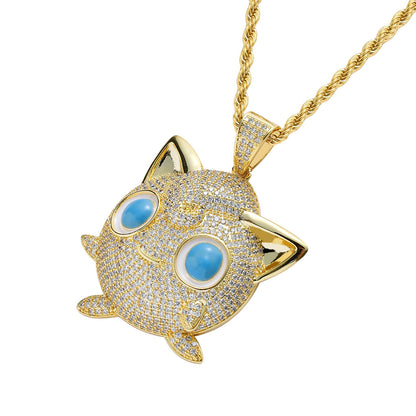 Pokemon Jigglypuff プリン CZ Gem Pendant