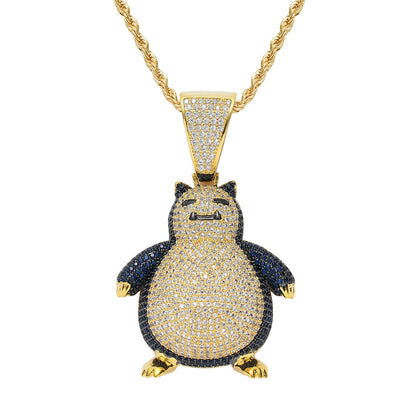 Pokemon Snorlax  カビゴン CZ Gem Pendant