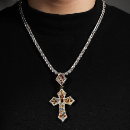Opal Aquare Gem Cross