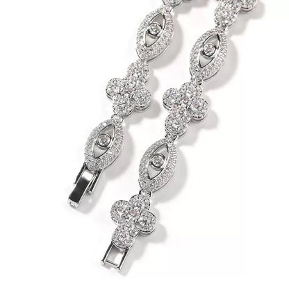 Eye&Cross Gem Necklace Set