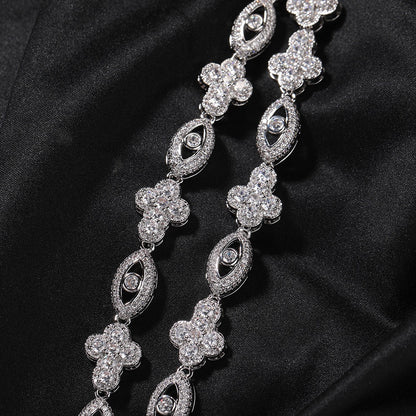 Eye&Cross Gem Necklace Set