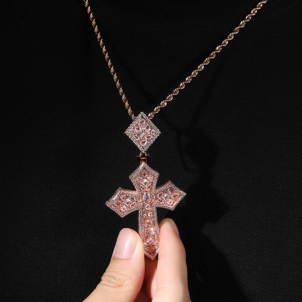 Opal Aquare Gem Cross