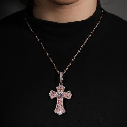 Opal Gem Cross Pendant