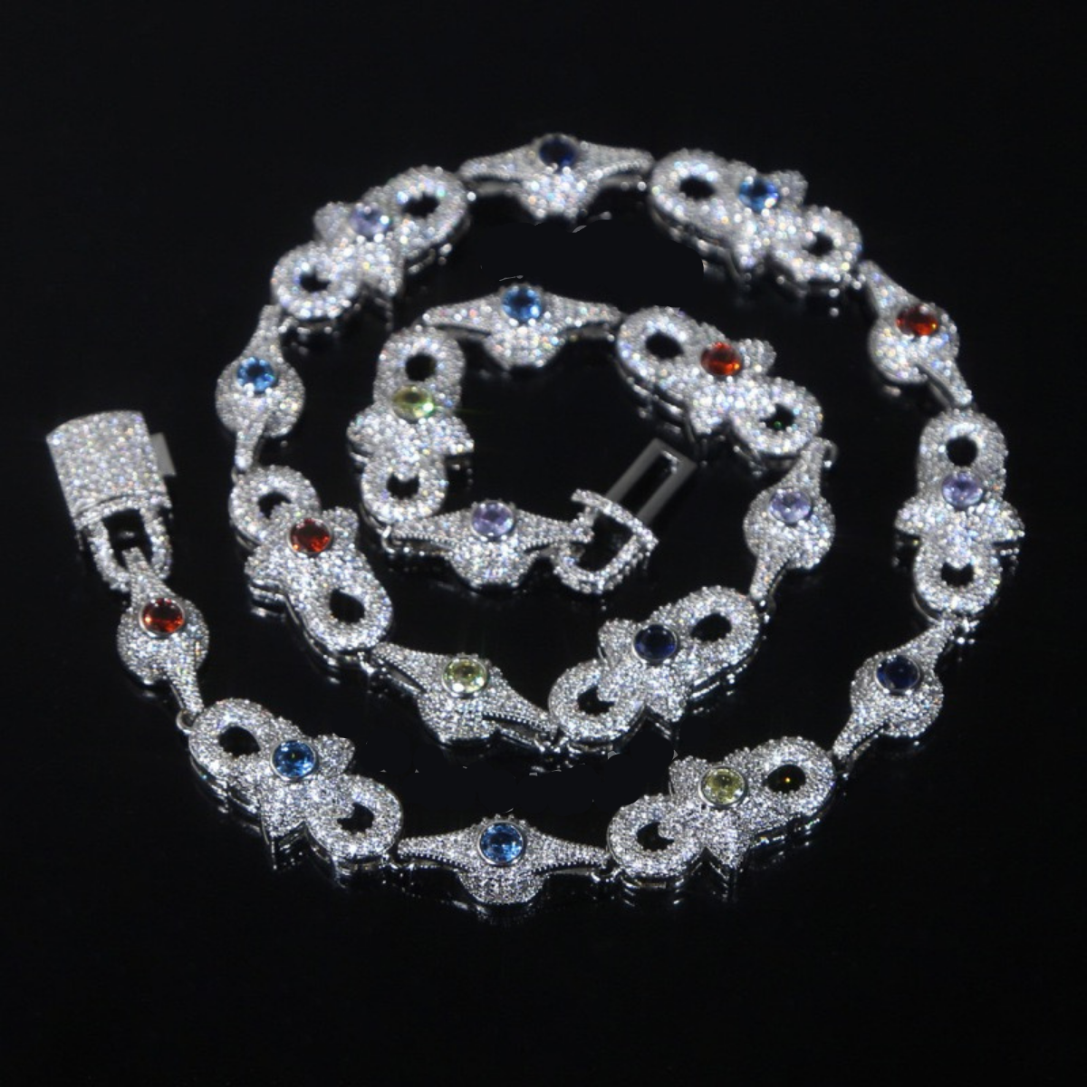 Virbant-Hued Chains | Matching Necklace& Bracelet Set