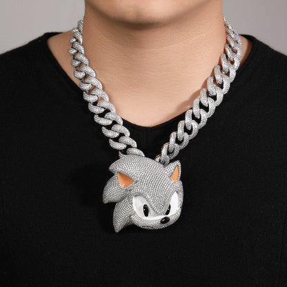 Sonic the Hedgehog CZ Gem Pendant