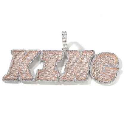 Italicized Large Letter Pendant Format