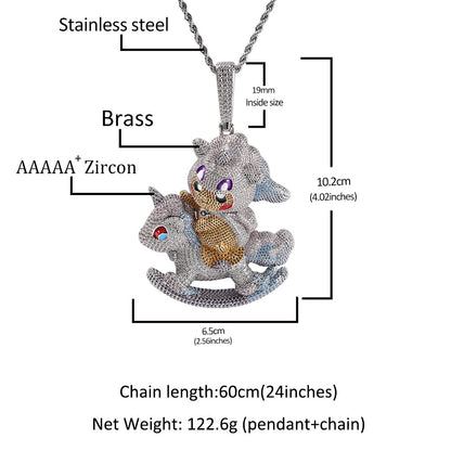 Pokemon Pikachu ピカチュウ CZ Gem Pendant