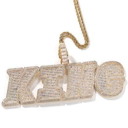 Italicized Large Letter Pendant Format