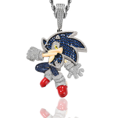 Sonic the Hedgehog CZ Gem Pendant