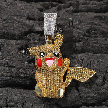Pokemon Pikachu ピカチュウ CZ Gem Pendant