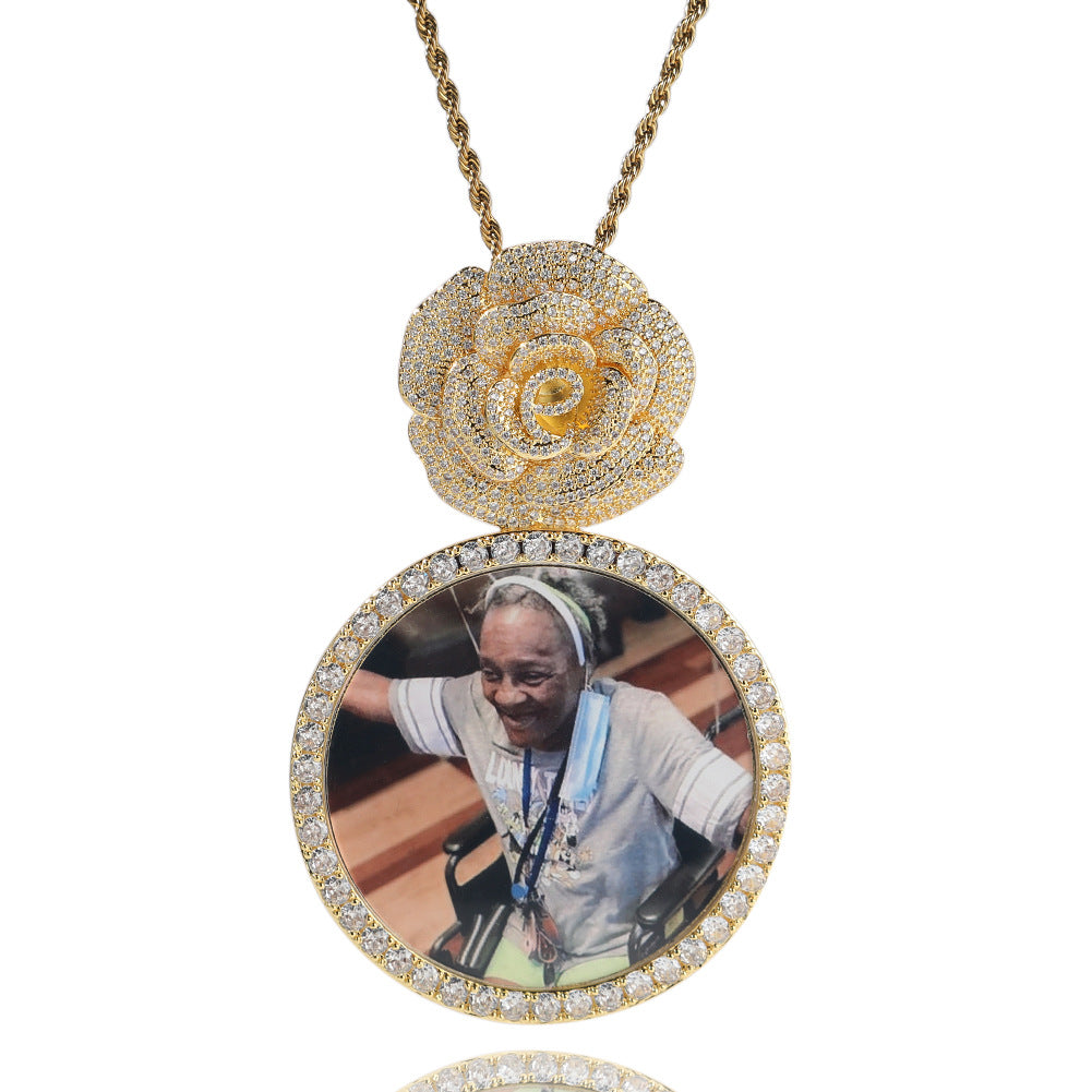 Large Rose Memorial Chain
