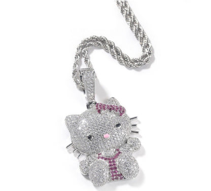 Hello Kitty CZ Gem Pendant
