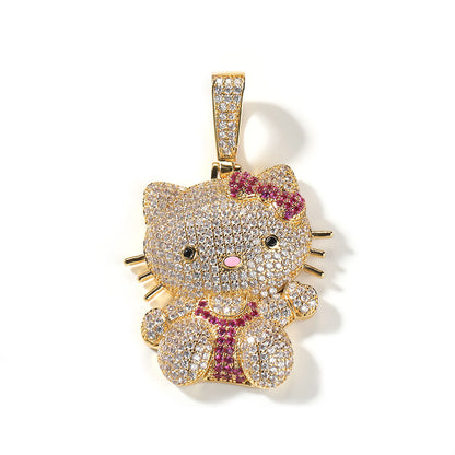 Hello Kitty CZ Gem Pendant