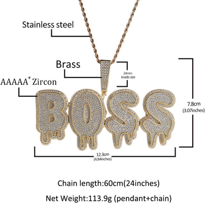 Tear Drop King Customized Letter