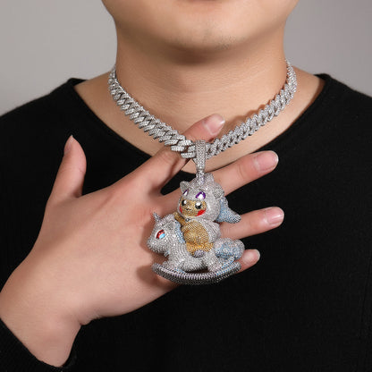 Pokemon Pikachu ピカチュウ CZ Gem Pendant