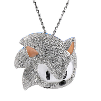 Sonic the Hedgehog CZ Gem Pendant