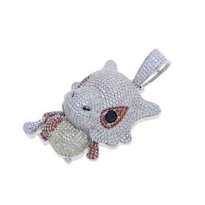 Pokemon Cubone カラカラ CZ Gem Pendant