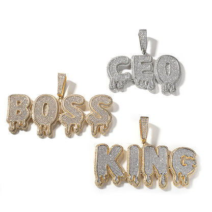 Tear Drop King Customized Letter
