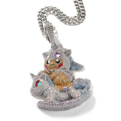 Pokemon Pikachu ピカチュウ CZ Gem Pendant
