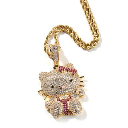Hello Kitty CZ Gem Pendant