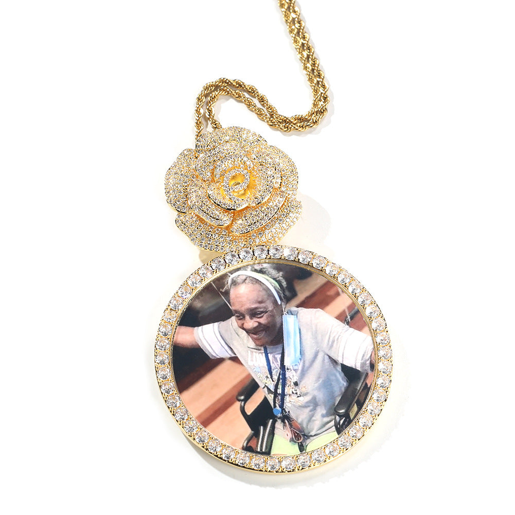 Large Rose Memorial Chain