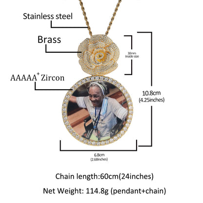 Large Rose Memorial Chain