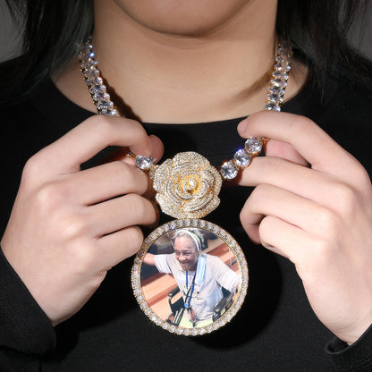 Large Rose Memorial Chain