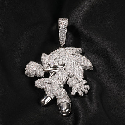 Sonic the Hedgehog CZ Gem Pendant