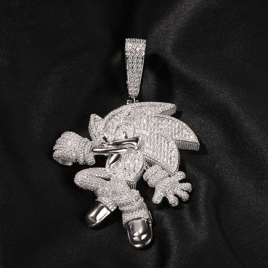 Sonic the Hedgehog CZ Gem Pendant
