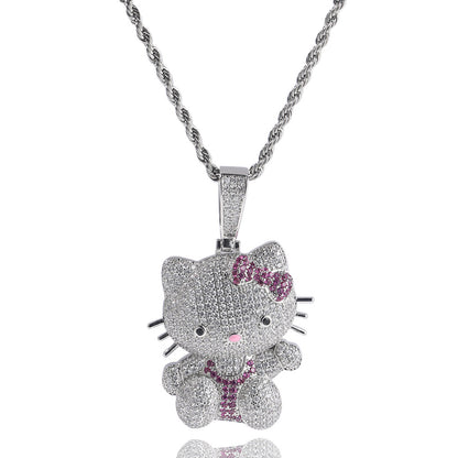 Hello Kitty CZ Gem Pendant