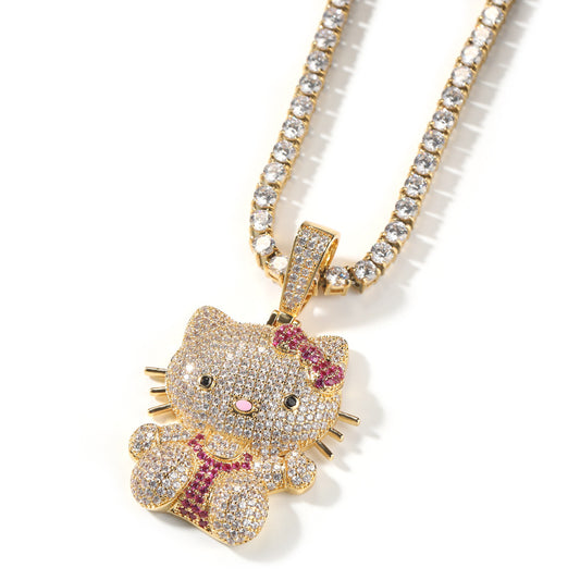 Hello Kitty CZ Gem Pendant