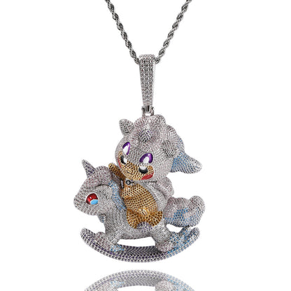 Pokemon Pikachu ピカチュウ CZ Gem Pendant