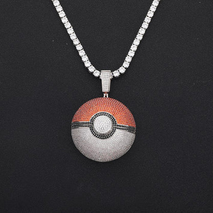 Pokemon Pikachu ピカチュウ CZ Gem Pendant