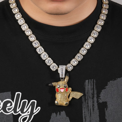 Pokemon Pikachu ピカチュウ CZ Gem Pendant