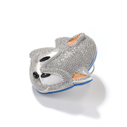 Sonic the Hedgehog CZ Gem Pendant